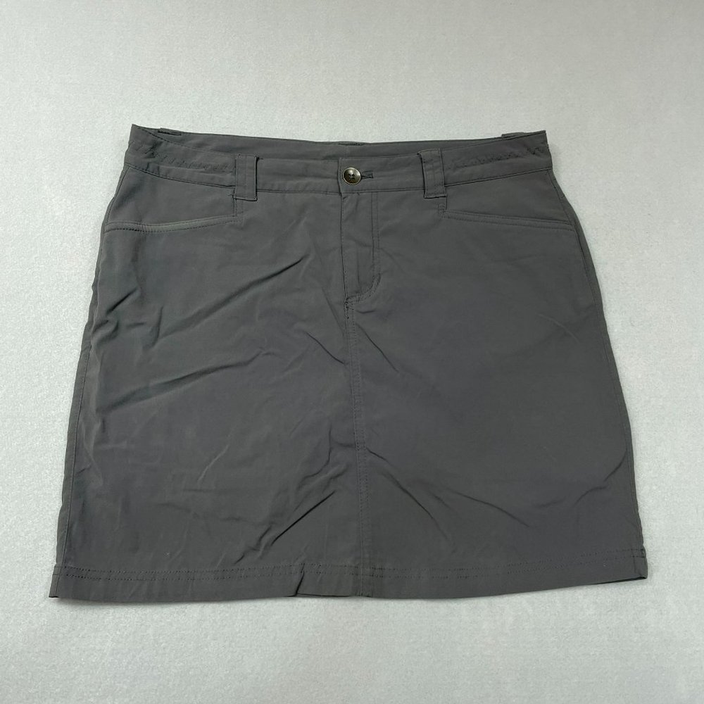 Eddie Bauer Travex Nylon Hiking Skort Womens 6 Gray Lined Outdoor Athleisure